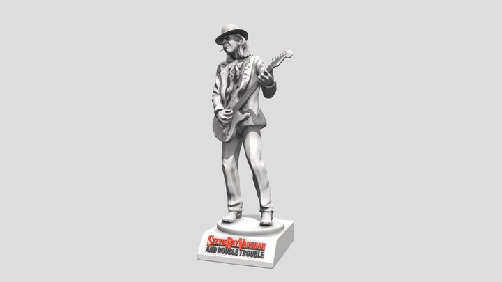 Stevie Ray Vaughan  - 3D printable 3D Model