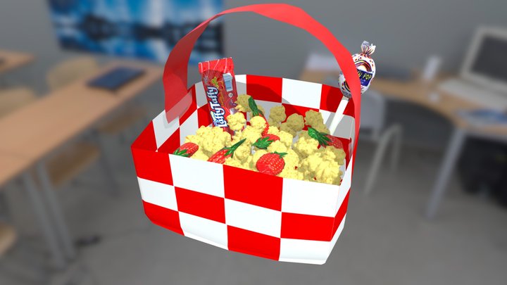 May Day Basket 3D Model