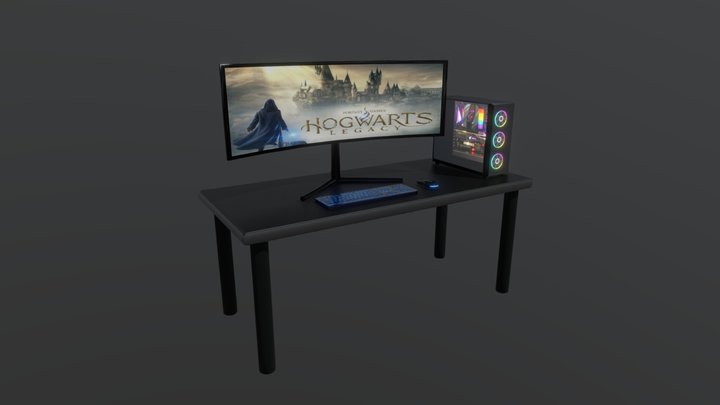 Setup Gamer. 3D Model