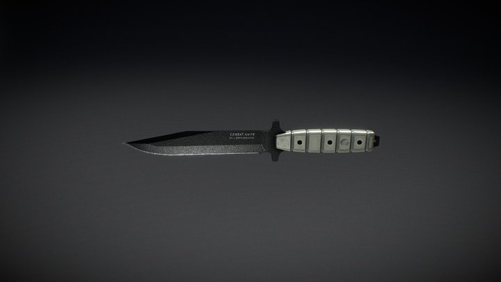 Combat Knife 3D Model