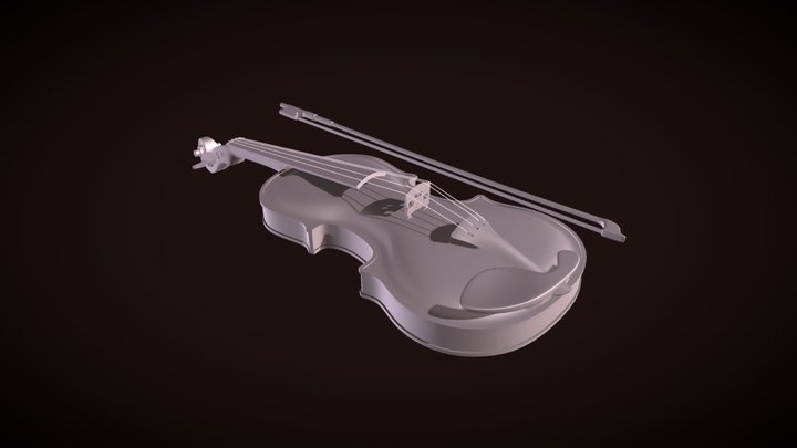 Violin Paralisis Strauss 3D Model