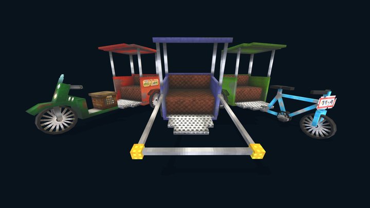 The Rickshaw 3D Model