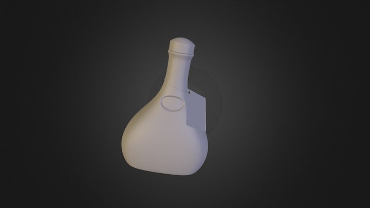 Rum bottle 3D Model