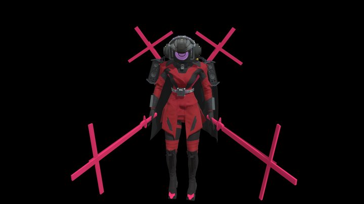 UpgradeSpeakerWoman 3D Model