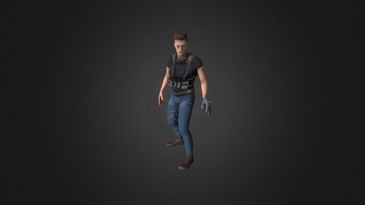 Carver idle animation 3D Model
