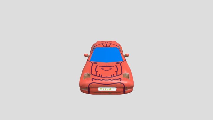 Low poly car 3D Model