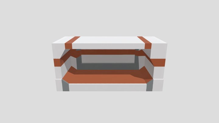 Sci-fi Bed 3D Model