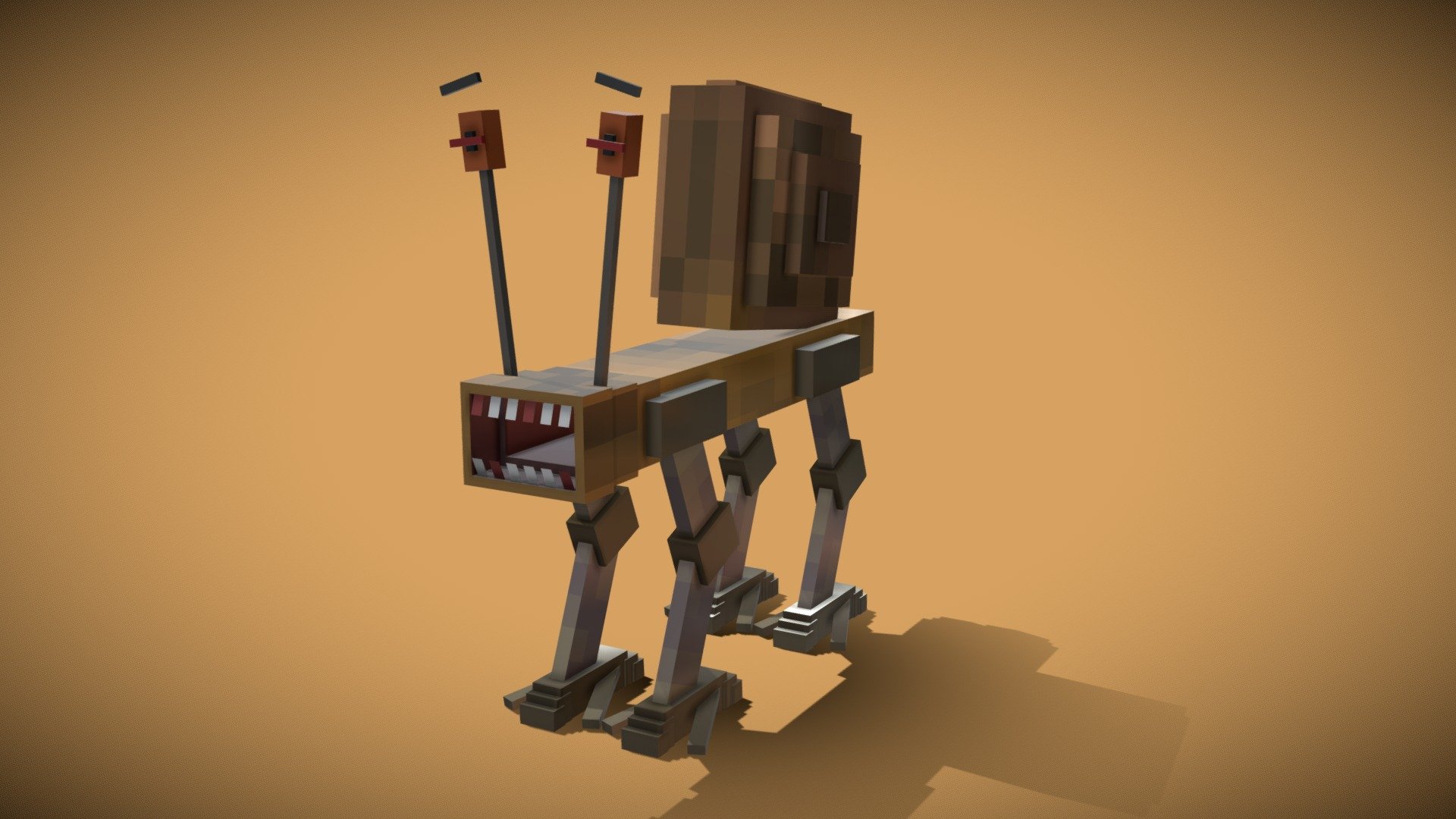 Breathing weird  AT-AT walking Snail monster