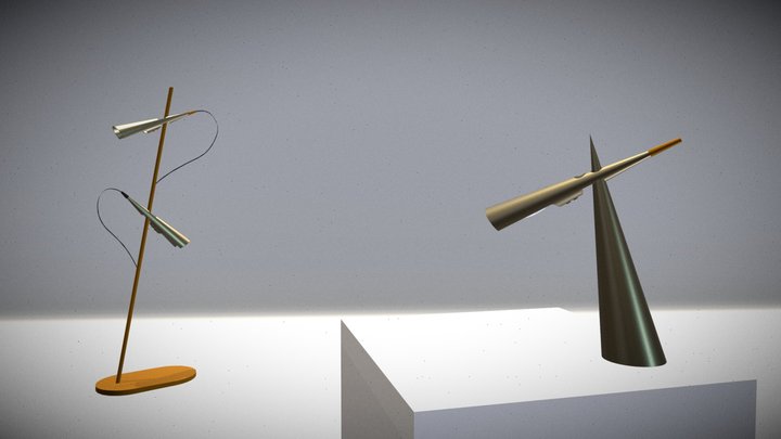 abstract lamps 3D Model
