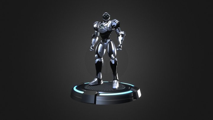 Robot character RTS01 3D Model