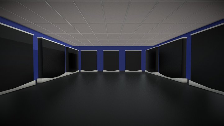 Painting Display Room 3D Model