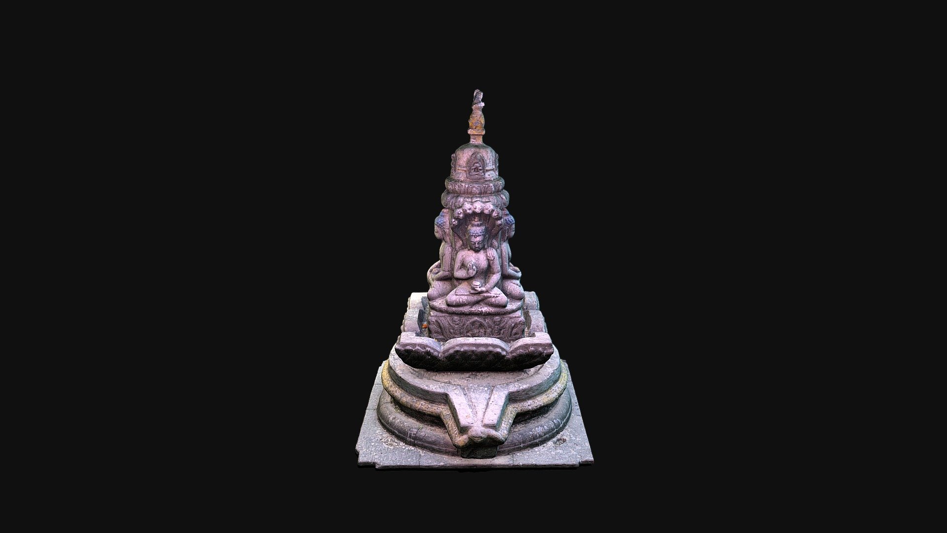 4 Buddhas — Sketchfab embed 3D viewer