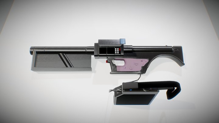 Arasaka HLR-12X Heavy Laser Rifle 3D Model