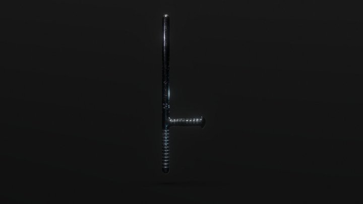 Baton High Poly 3D Model