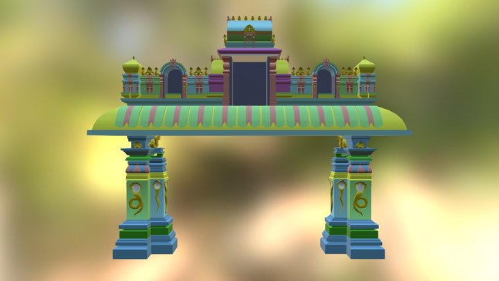 Temple Arch 3D Model