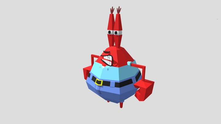 Mr. Krabs 3D Model
