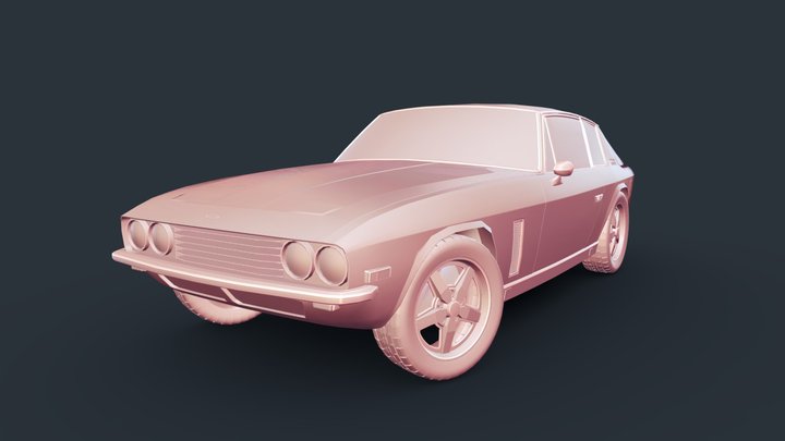 Jensen Interceptor3 1971 3D Model