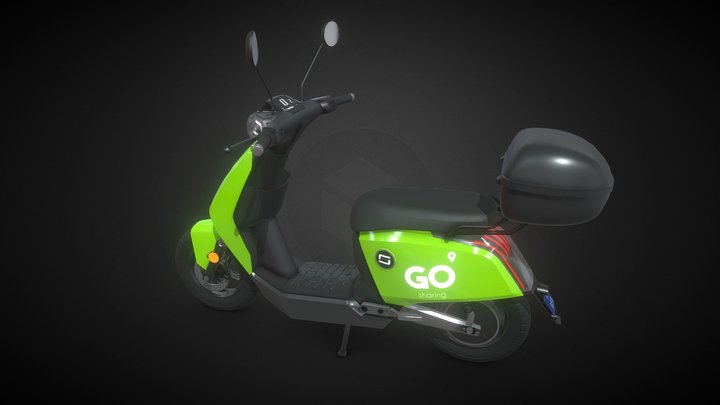 Supersoco Go Sharing E-Moped 3D Model