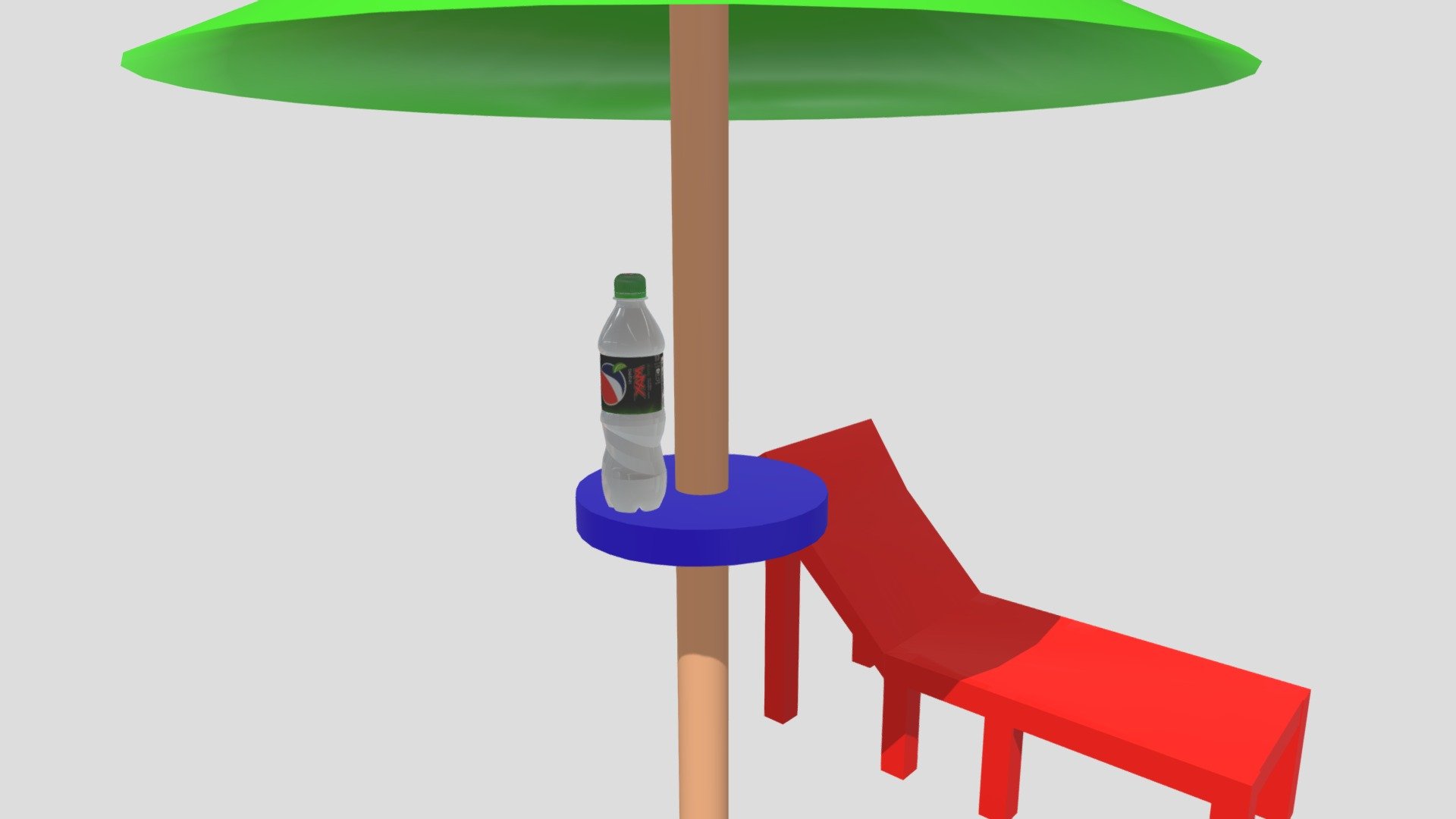 beach umbrella with pepsi
