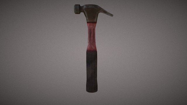 Red Hammer LowPoly 3D Model