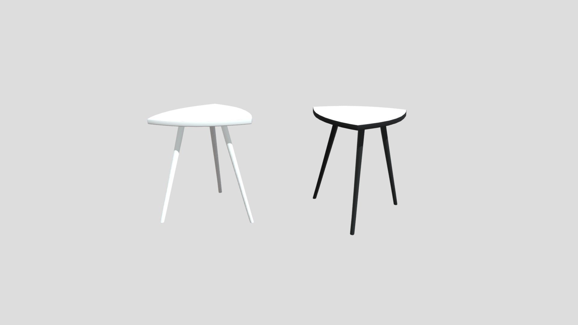 Stool White Black 2in1