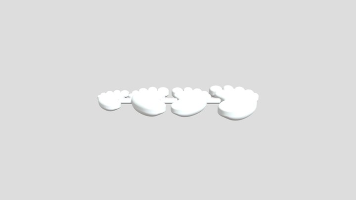 Baby Feet 3D Model