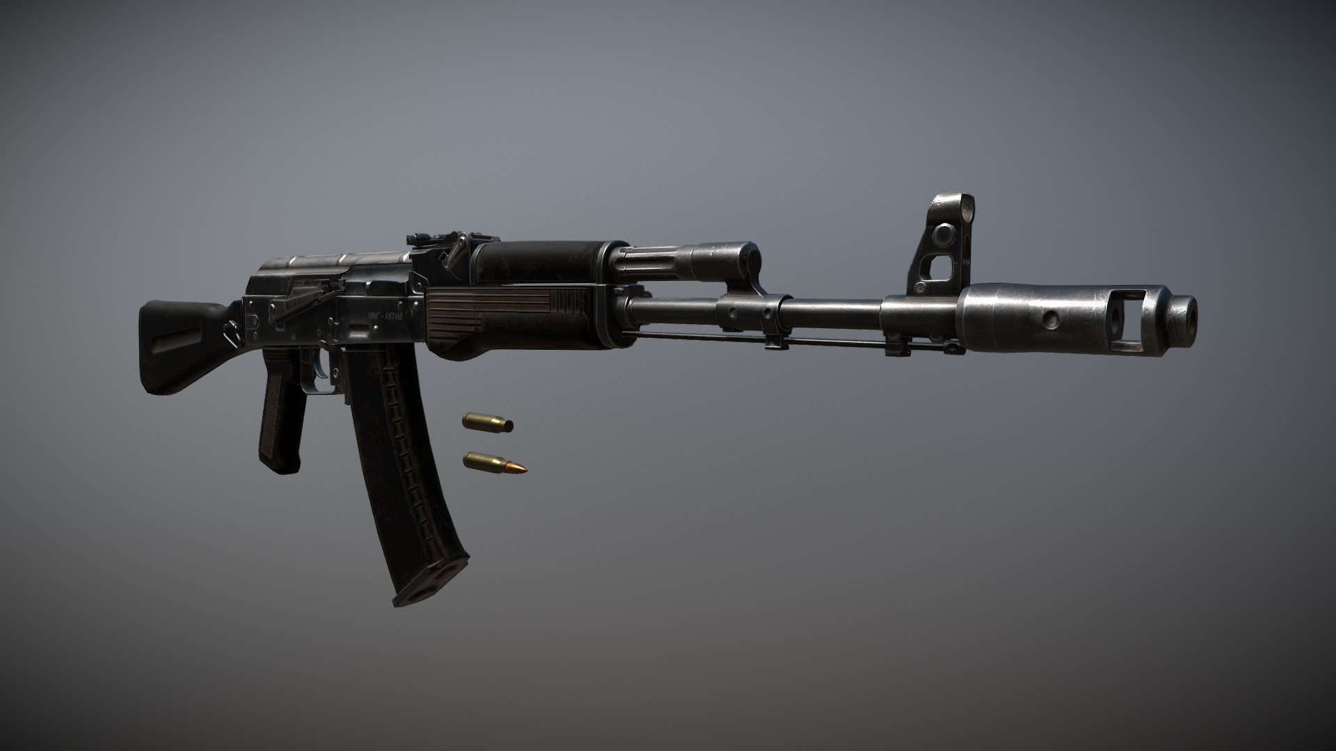 AK74m - 3D model by Diman84 [1da83e3] - Sketchfab