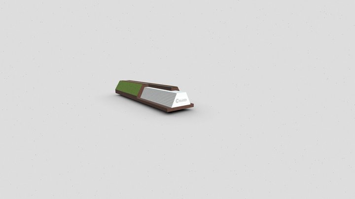Rail Tracks Fill - Lightweight Cellular Concrete 3D Model