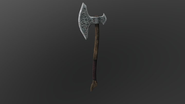 Battle Axe 3D Model