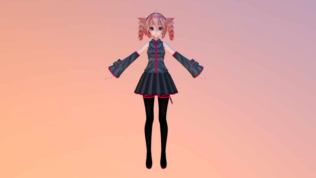 TDA Kasane Teto (With Bones)