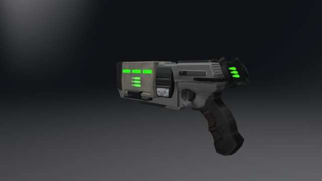 Gun Mesh 3D Model