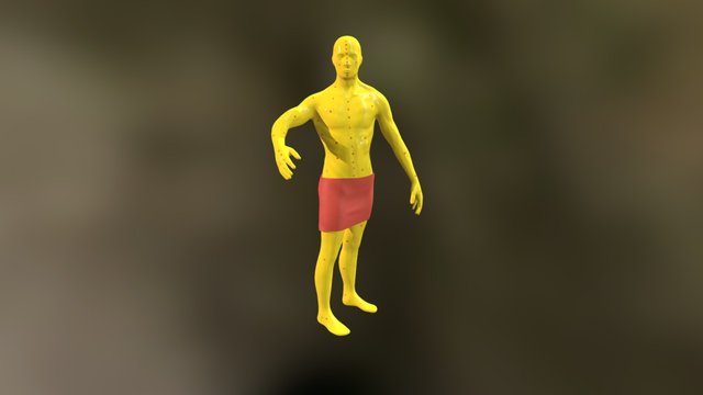 中醫小金人 3D Model