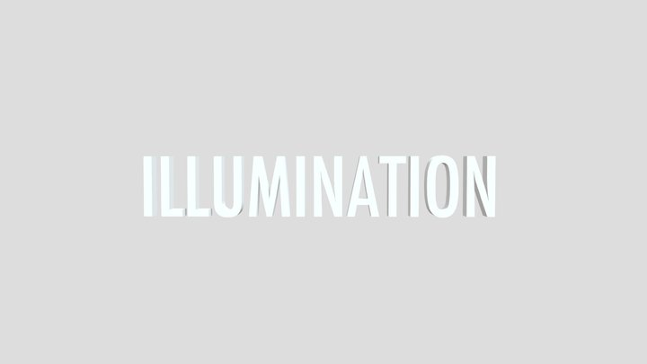 Illumination Logo 3D Model