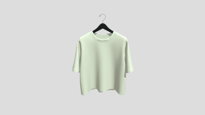 Oversized Tee On Hanger 3D Model