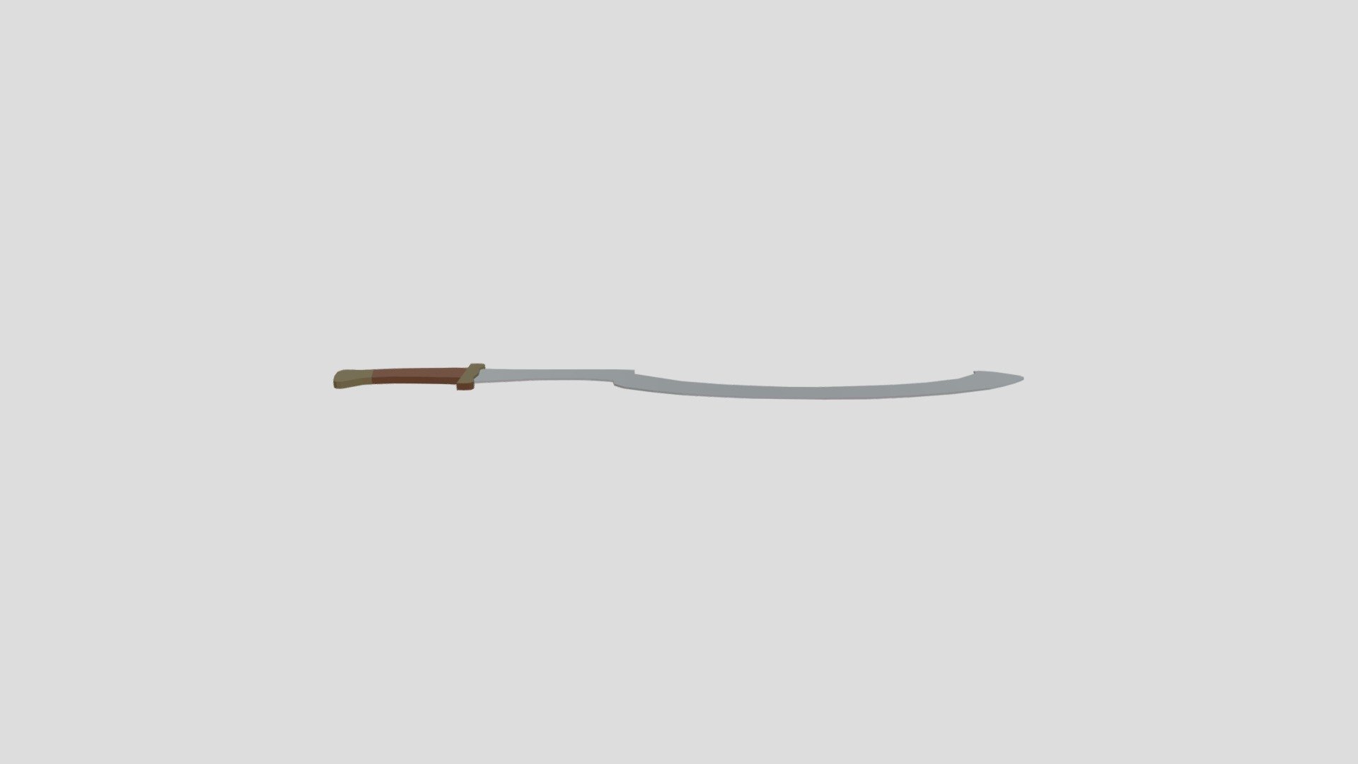 Low-Poly Khopesh