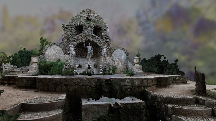 Arboretum Trsteno - Fountain (Vektra d.o.o.) 3D Model