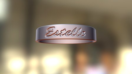 Bracelet Prenom 3D Model