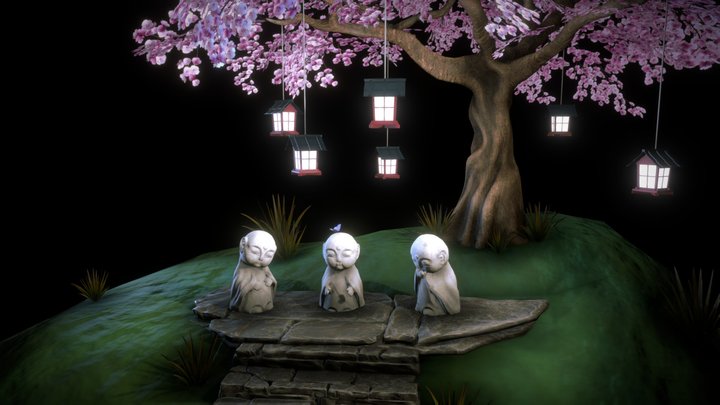 Buddha Statues 3D Model