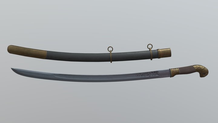 Cossack shashka 3D Model