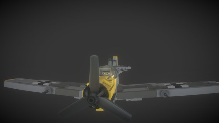 LEGO: Messerschmitt BF 109 Fighter Jet Model 3D Model