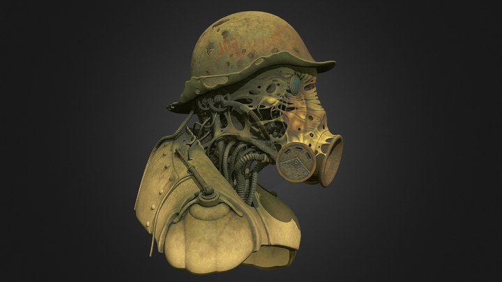 Post-apocalyptic head or something... 3D Model
