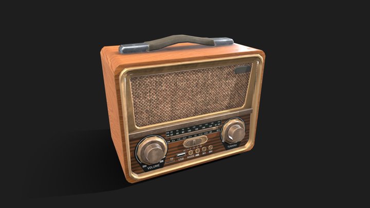 Vintage-radio 3D models - Sketchfab