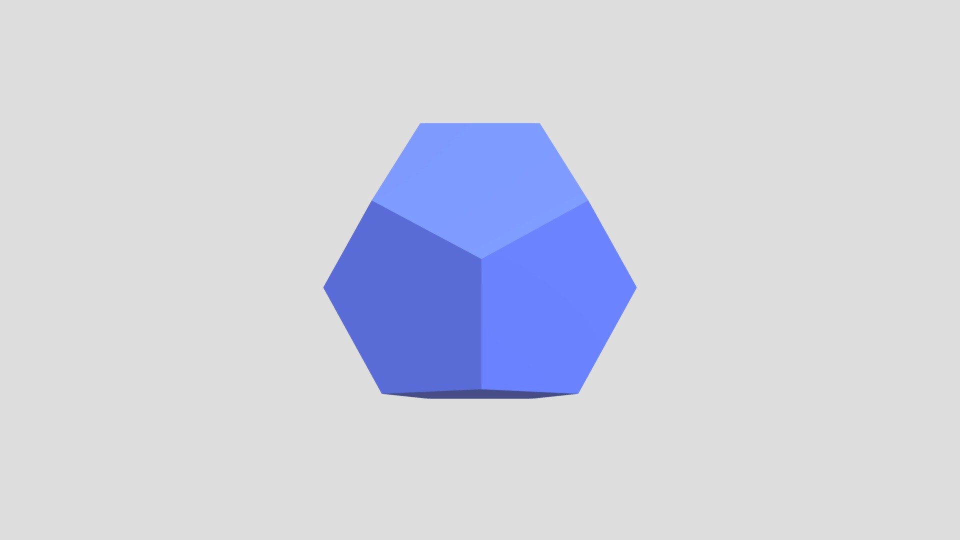 Dodecahedron-blue