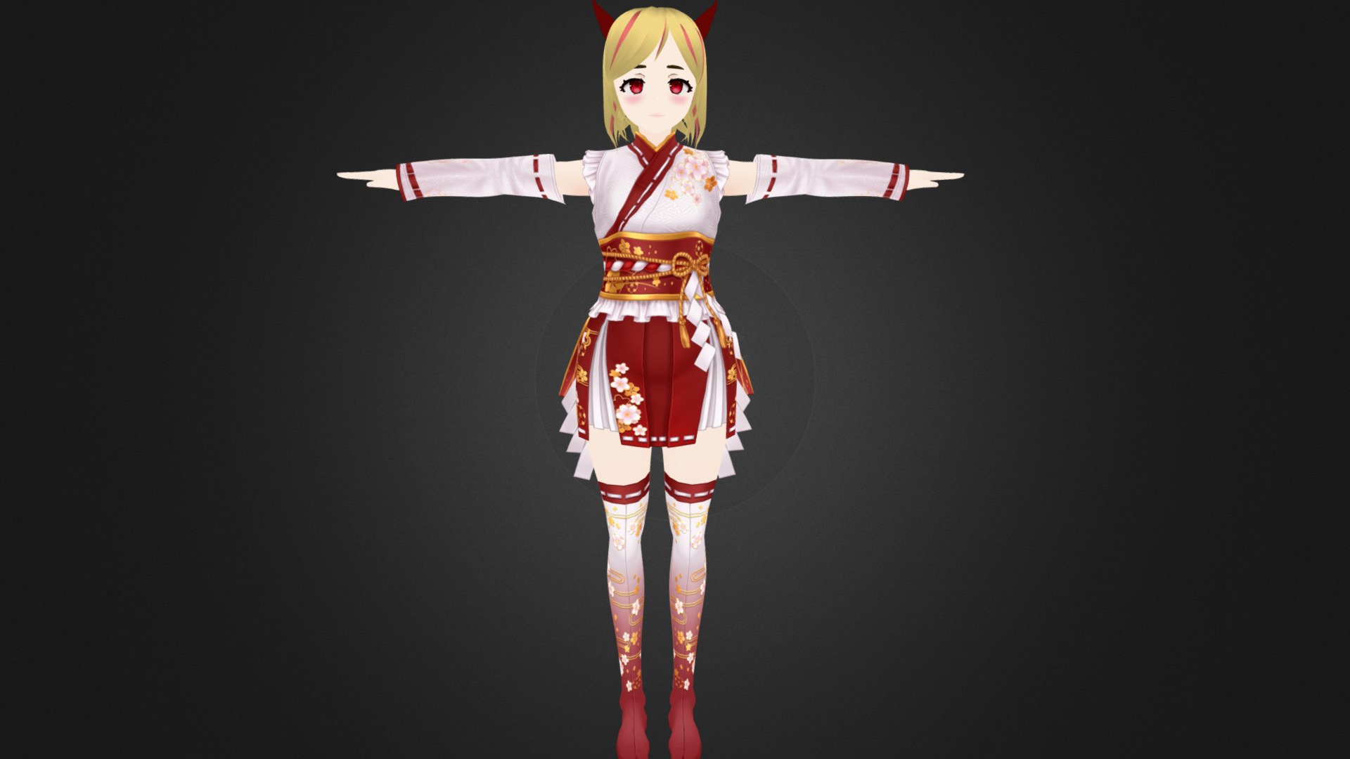 3D Anime Character girl for Blender 3 - Buy Royalty Free 3D model by CGTOON  (@CGBest) [1db4348]