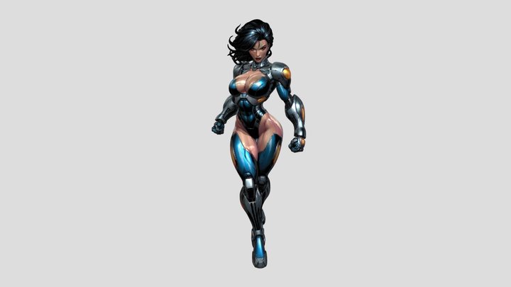 woman science function 3D Model
