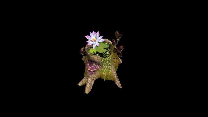 flowers_pot_lev4_2 3D Model