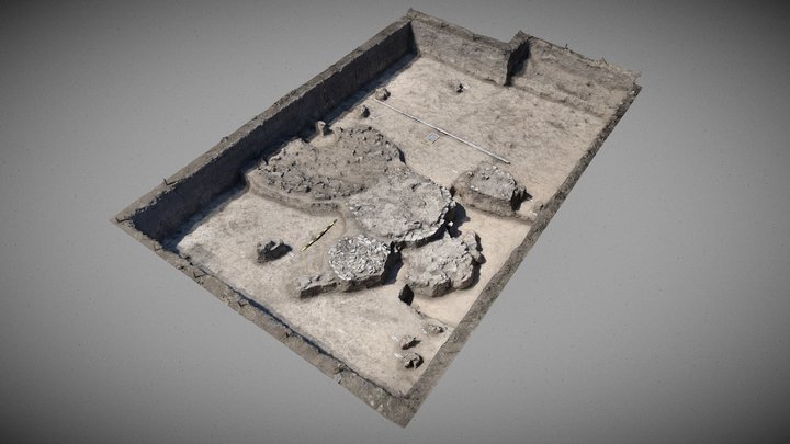 Культовий комплекс 2025 року на зольнику № 13 3D Model