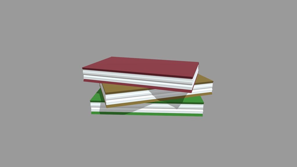 Simple Stack Of Books (Game Assets)