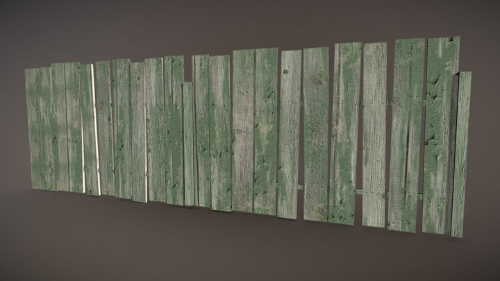 Wooden Fences  [Low Poly] 3D Model