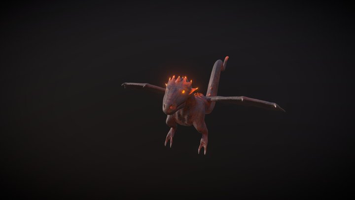 Inferno Dragon 3D Model